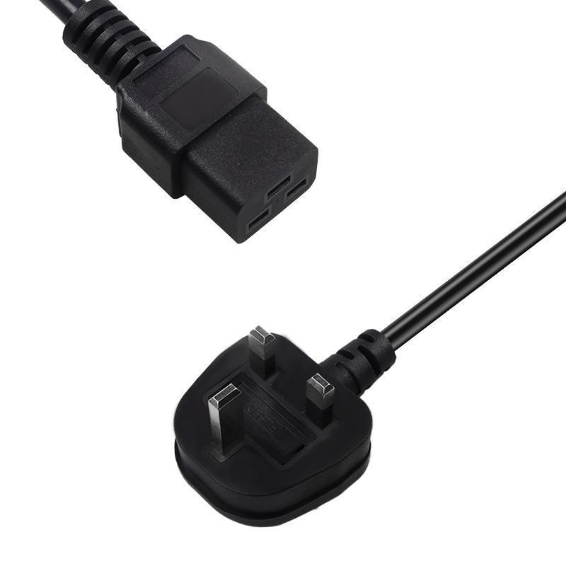 16A 250V BS1363 UK Plug with IEC60320 C13 Connector Power Extension Cable