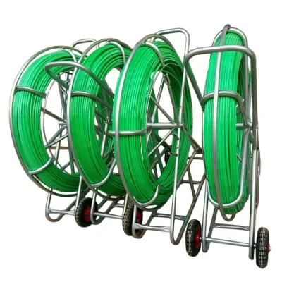 4.5-18mm Fiber Optic Equipment Fiberglass Push Pull Rodder 500m Fiberglass Duct Rodder