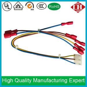 Fully Insulated 0.25&prime;&prime; Spade Connectors Electrical Wire Harness