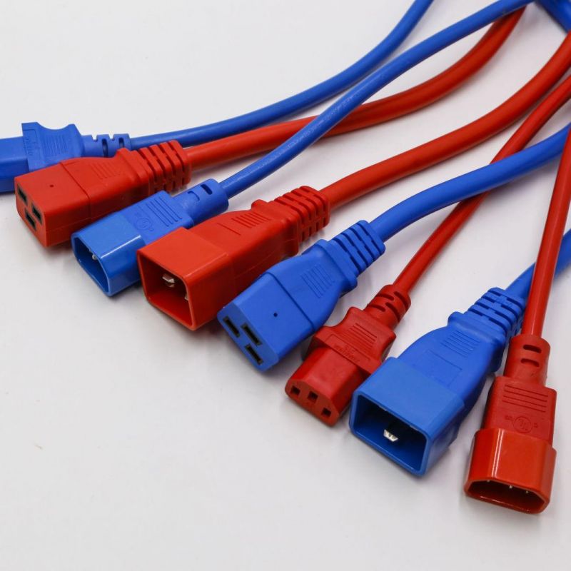 220V VDE Approval 3 Pins IEC C19 C20 to C13 C14 Connector Power Cord Set