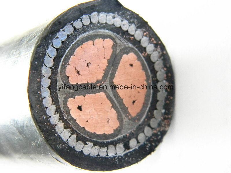 3 X 120mm2 Alu Hge 11kv PVC Armoured Underground LV Cable (33s33-3X150+70 mm2)
