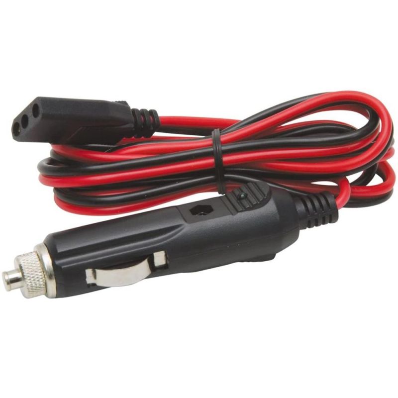CB Power Cord Cable 2-Wire 15A 3-Pin Plug Fused Replacement CB Power Cord with 12V Cigarette Lighter Plug for CB/Ham Radio