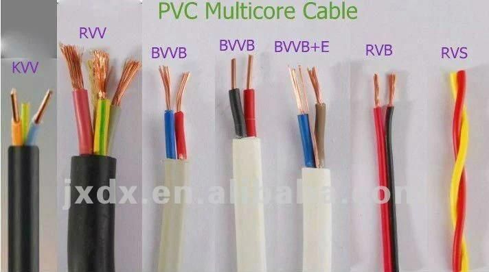LV Ho7 V-U AWG# 1 2 3 4 5 6 7 8 9 10 Cu PVC Insulation Electrical Power Wire