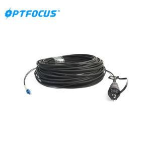 Outdoor Fiber Optic IP67 Waterproof Duplex LC Fullx Connector Patch Cable