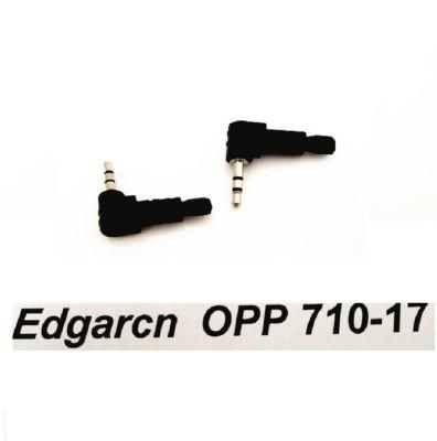 Black 90 Degree Over Molding Audio and Video Cable Edgarcn 710-17