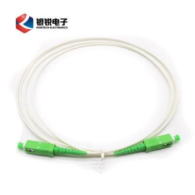 High Quality Simplex Jumper G652D/G657A Sc APC to Sc APC 2mm 3mm PVC/LSZH Fiber Optic Patch Cord with Connector