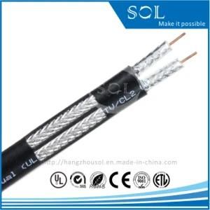 75ohm UL Certificated Siamese RG6 Coaxial Cable