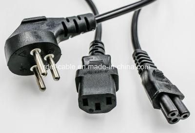 Sii Approval Israel Si32 to IEC C13 3pin 3G0.75mm2 Power Cord