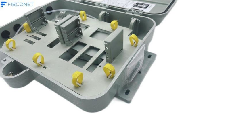 FTTH Optic Terminal Box Fiber 1/2in 16 18 Cores Outdoor/Indoor Wall Dostribution Junction Box with ABS/PP Plastic Material
