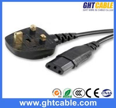 Big UK Power Cord &amp; Power Plug for PC Using Factory Price Good Quality