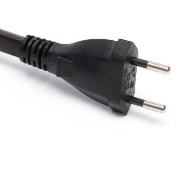 4.0mm 2 Pins Plug 10/12/16A 250V UC and Inmetro Brazil Power Cords Cables