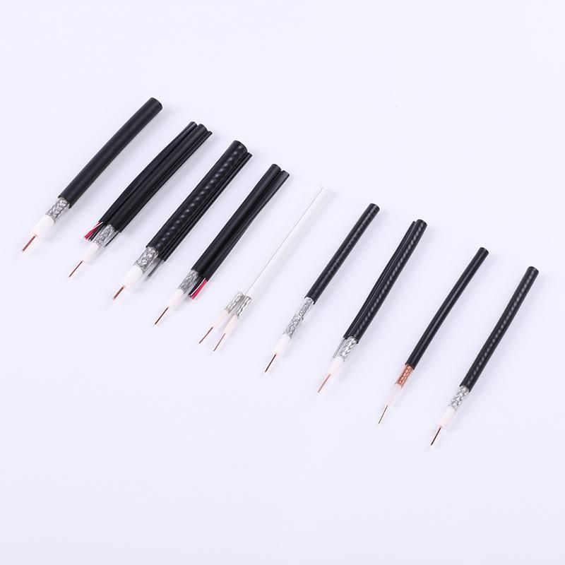 China OEM Coaxial Cable RG6/Rg59 TV Cable with 2c*0.75mm2 CCA Power Cable CCTV CATV Camera Cable