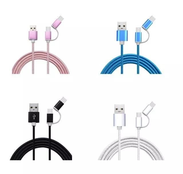USB Cable Double Shield High Speed Transparent Blue a Male to B Male 2.0 USB Printer Cable