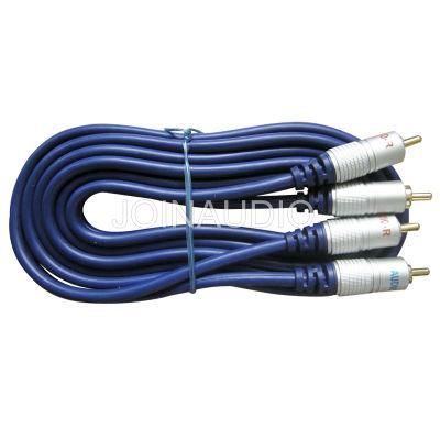 RCA Cable with Metal RCA Plug (2R-2R M)