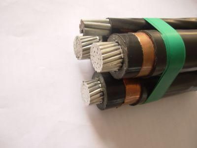 11kv ABC Cable Aluminium 3 Core Type a (armoured) Steel Catenary