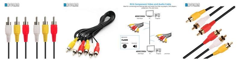 AV RCA Audio Video Cable (6 feet)
