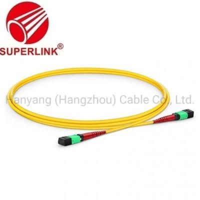 1m (3FT) MTP 24 Female to MTP 24 Female OS2 Single Mode Elite Trunk Cable 24 Fiber Type a Plenum (OFNP) Yellow