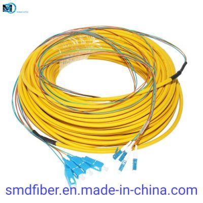 4core Sm Fiber Optic Patch Cord LSZH G652D G657A1 Sc to LC Fiber Connector