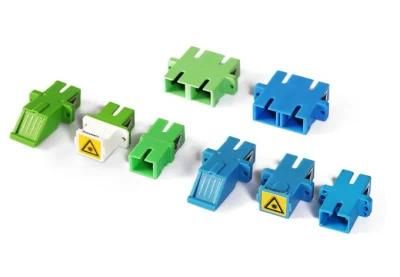 LC Sc Multimode Duplex Fiber Optic Keystone Jacket Coupler Adapter