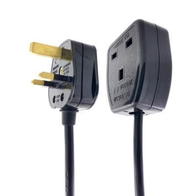 UK 10m 3 Pin AC Extension Power Cord IEC UK to HongKong Singapore Power Cable Extended