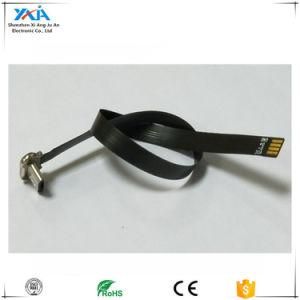 Xaja Ultra Thin and Flex Micro USB 90 up Right Angled Degree, 180 Degree Bend Without Breaking The Metal Traces Cable