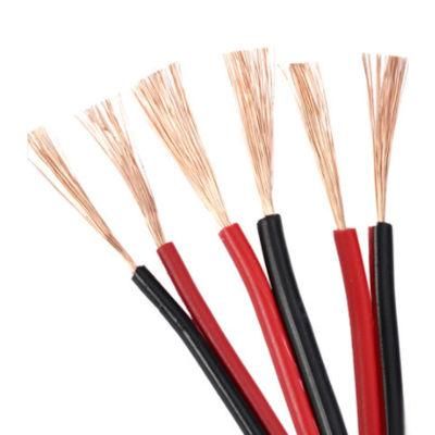 Awm 2468 Red Black 2 Core Flat Cable VW 1 80c 300V PVC Insulated Cables Ribbon Flat Cable