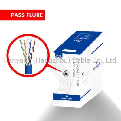 Superlink Hy6012bl LAN Cable Ethernet Cable UTP CAT6 24AWG 4 Pairs Bare Copper 305m Cat 6