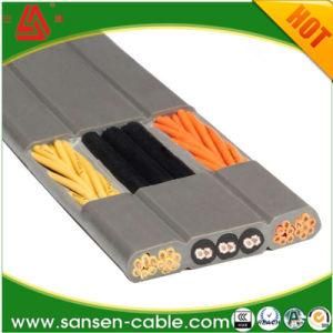 Round and Flat PVC Elevator Crane Cables Wire for Passenger Lift