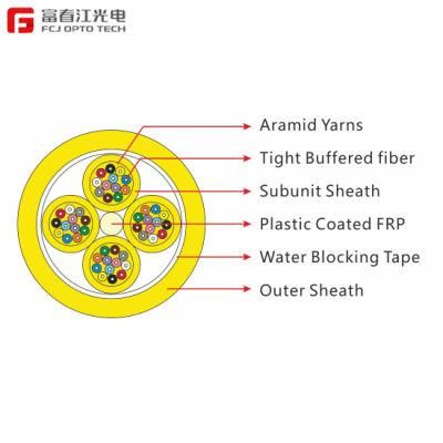 144 Core Signal Mode Gjpfjv Indoor Large Fibre Count Mixed Branch Fiber Optic/Optical Communication Cable