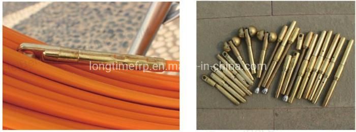 500m High Strength Fiberglass Snake Duct Rodder 4.5*100m Fiber Optic Equipment
