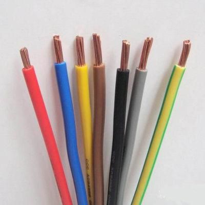 IEC Electric Wire Earth Ground 1.5mm2 2.5mm2 4mm2 6mm2 Copper or Aluminum PVC Insulation 300/500V Stranded House Wiring Cable