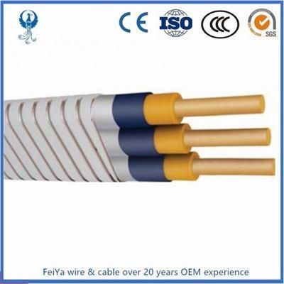 Qyeey Flat Esp Power Cable, 3 Core Submersible Pump Cable Oil Resistance Cable
