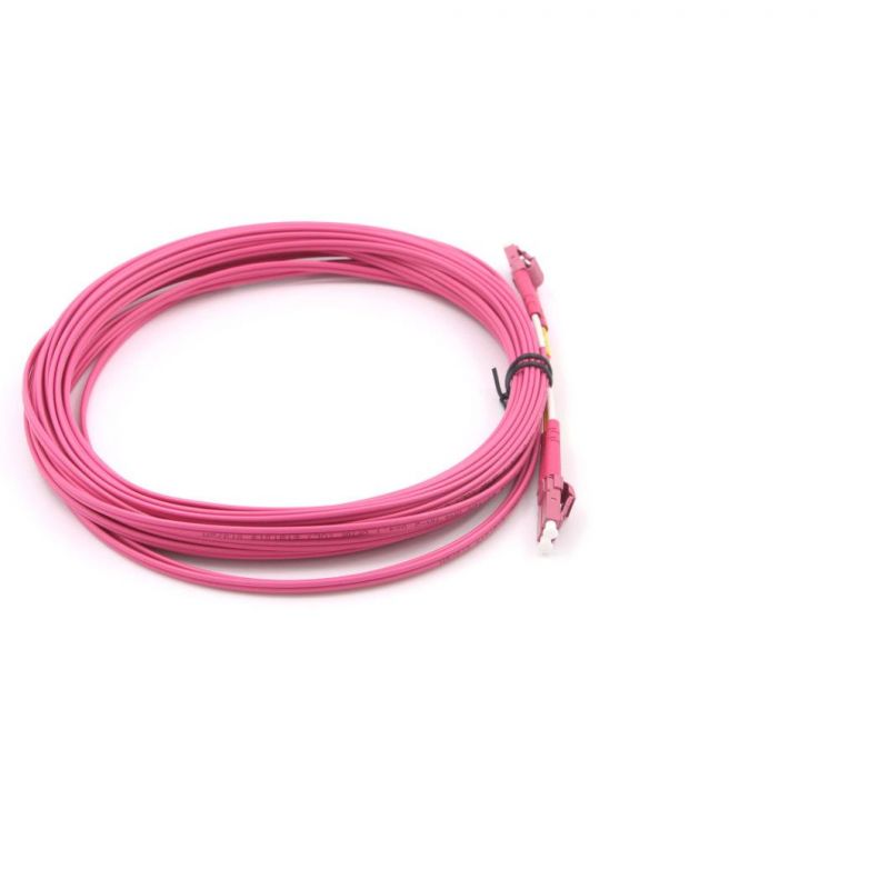 Fiber Optical Om4 LC-LC Duplex Patch Cord