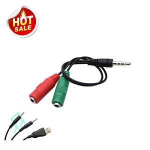 High Quality Audio Splitter Cable for Headphone Headset