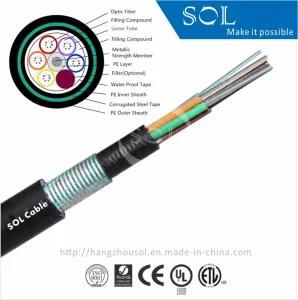 Outdoor Steel Wire Strength Member GYTY53 Optical Fiber Cable