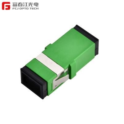 FTTH Flanged Sc Footprint LC/APC Dual Optical Sm Duplex Fiber Optic Coupler Adapter