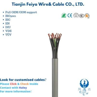 Liycy Copper XLPE PVC Yy Sy Lshf LSZH Flexible Control Cable Size Aluminium Control Cable Electric Cable Coaxial Cable Waterproof Rubber Cable