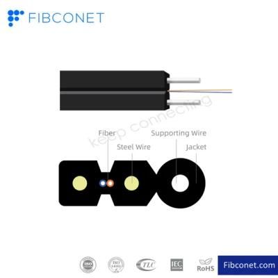 FTTH Gjyxch/GJYXFCH Fiber Optic Cable 2-12core Outdoor Self-Supporting Drop Cable