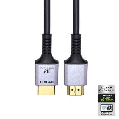 Certified HDMII Version High Speed 48Gbps Support Dynamic HDR Test 8K 60Hz 4K 120Hz Resolution HDMI Cable