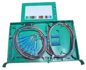 8 Core SC/PC Fiber Optic Pigtail in Splice Tray