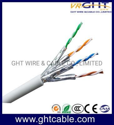 4 Pairs RoHS LSZH PVC FTP CAT6A Network Cable