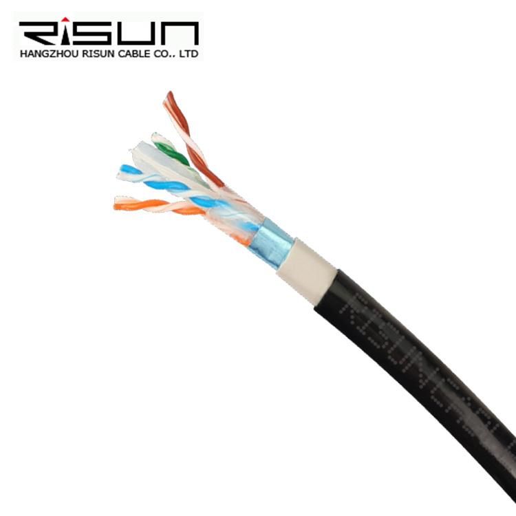 CAT6 Underground Cable (Gel-Filled) Solid Cable UTP Cable 300m Reel- Black