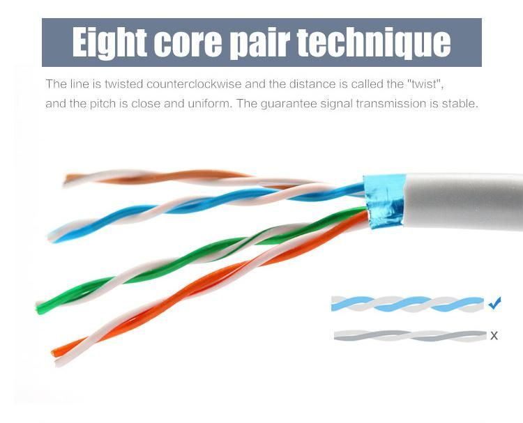 FTP Cat5e with separation 305m Roll for Internet OEM/ODM