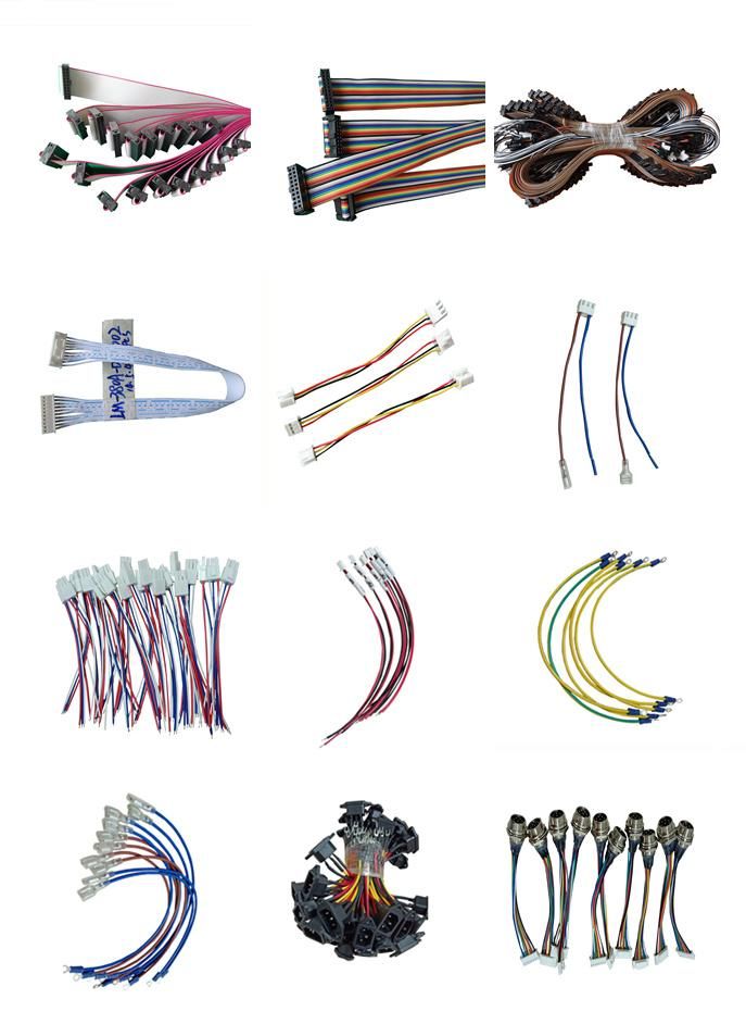 Male to Female Electronic Connector Terminal Industrial Medical Automotive Wire Harness Custom LCD Signal Panel VGA Converter Lvds Falt Cable