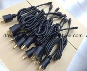 1m Black UL cUL NEMA L5-20p Locking Power Cord