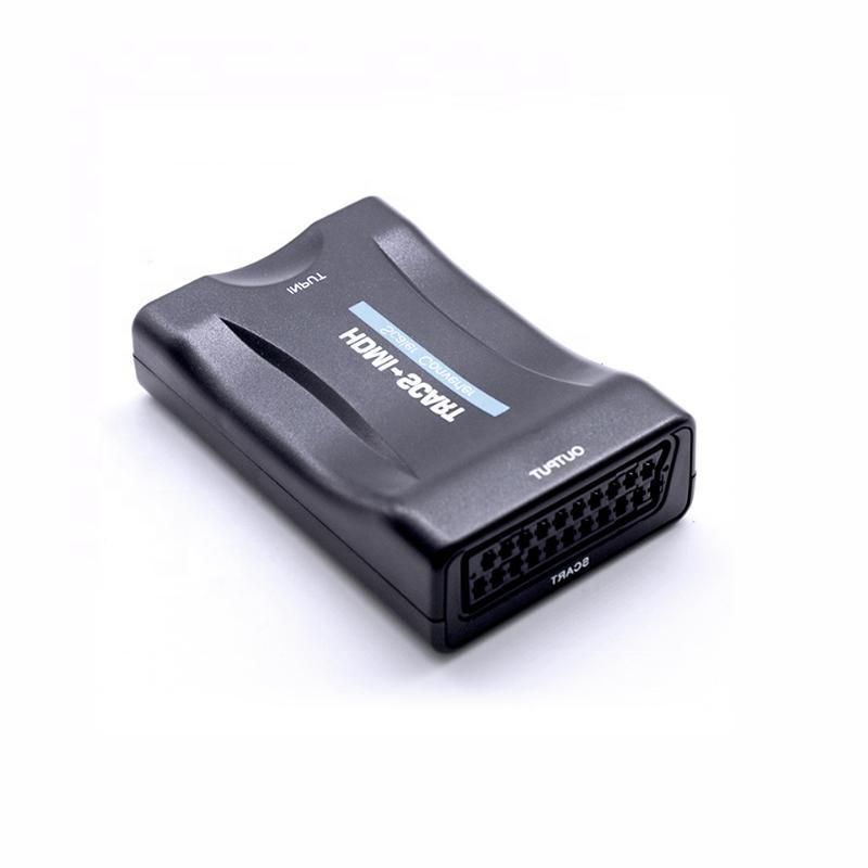 1080P HDMI to SCART HDMI Video Converter Audio Adapter with USB Cable For Box TV