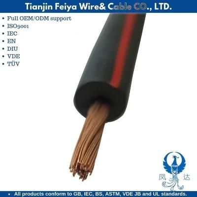House Wire H1z2z2-K Tinned Copper PV1-F UV #4 6AWG Solar Panel PV Cable