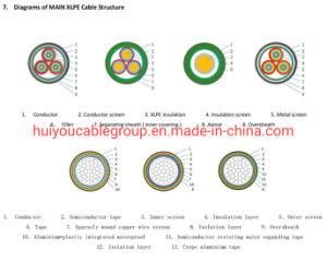 64/110kv -127/220kv /290/500kv XLPE Super High Electric Power Cable