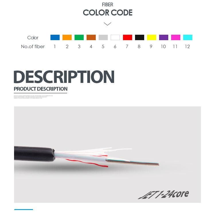 Fast Delivery Jet Unitube Non-Metallic Micro Cable Single Mode Fiber Optic/Optical Cable for Duct /Aerial Installation