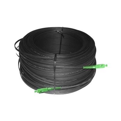 Anti-UV LSZH Outer Sheath Galvanized Steel Wire FTTH Drop Fiber Optic Cable